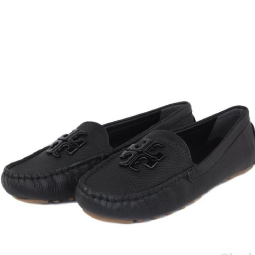 Tory Burch Black Lowell 2 Driver Tumbled Loafer - Picture 4 of 12